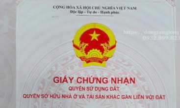 Sổ đỏ Đông Tăng Long