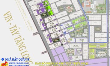 Bản đồ phân lô khu nhà ở thấp tầng số 8 HUD