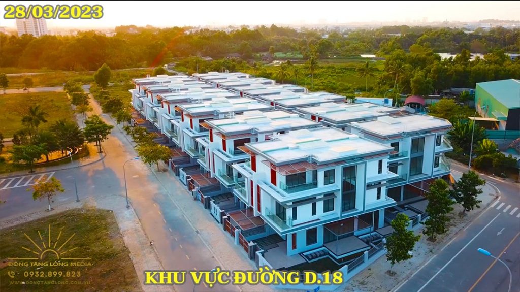 Đường D18 khu nhà vườn liền kề Ba Son 2023