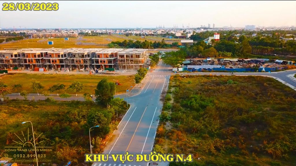 Đường N4 khu nhà vườn liền kề Ba Son 2023