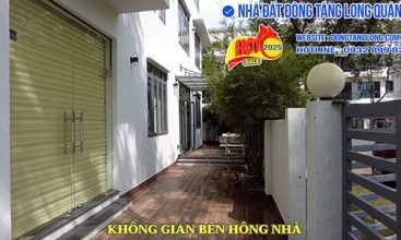 Không gian bên hông nhà 24N20 khu nhà số 4 Đông Tăng Long