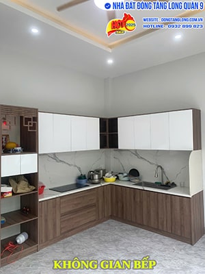Không gian bếp Shophouse hoàn thiện 12D19 Đông Tăng Long