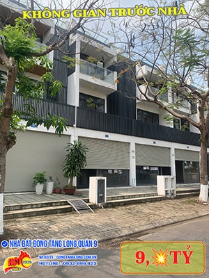 Không gian trước nhà shophouse đường 16