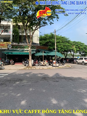 Khu vực caffe nội khu Đông Tăng Long