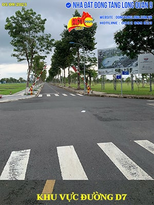 Khu vực đường D7 biệt thự Ba Son