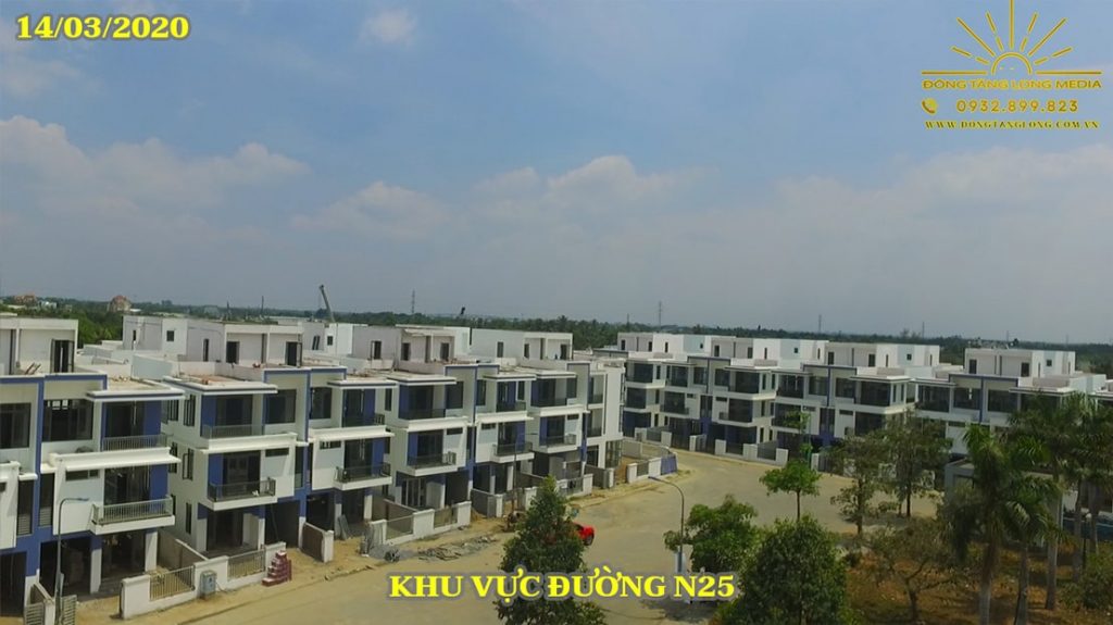 Khu vực đường N25 Dự án Đông Tăng Long 2020