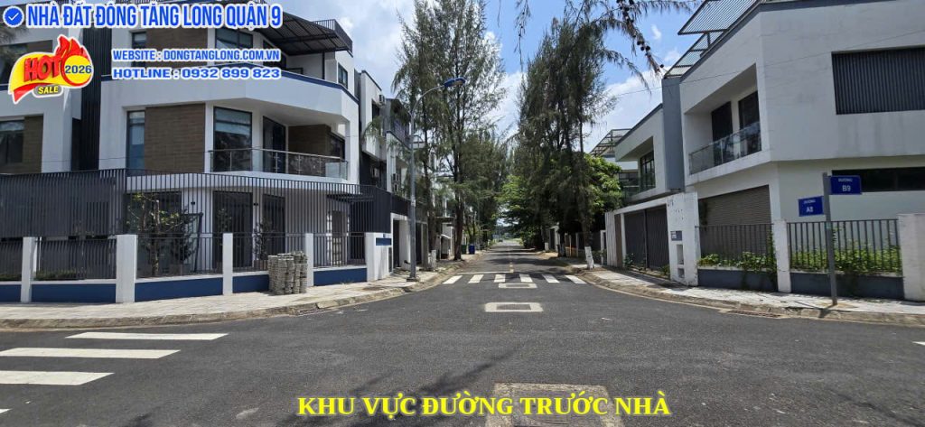 Khu vực đường trước nhà 16A8 Đông Tăng Long