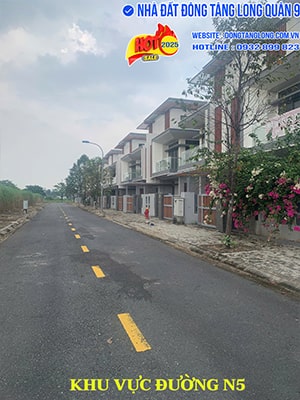 Khu vực đường N5 nhà vườn Ba Son Đông Tăng Long