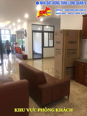 Khu vực phòng khách nhà vườn 183N5 Khu nhà số 4 Đông Tăng Long