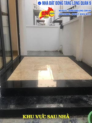 Khu vực sau nhà vườn 183N5 Khu nhà số 4 Đông Tăng Long
