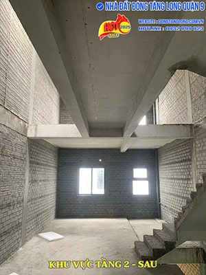 Khu vực sau tầng 2 kho Shophouse 09N5 Đông Tăng Long