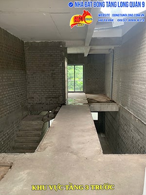 Khu vực trước tầng 3 kho Shophouse 09A5 Đông Tăng Long