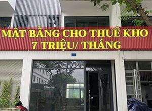 Mặt bằng cho thuê kho shophouse 09A5 Đông Tăng Long