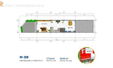 Vi trí mẫu nhà M-09 khu nhà ở thấp tầng số 5