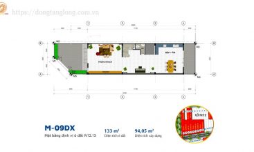 Vị trí mẫu nhà M-09DX khu nhà ở thấp tầng số 5