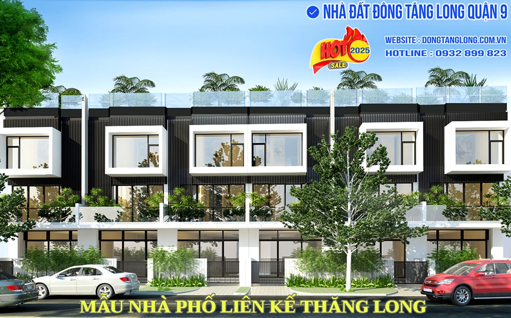 Mẫu nhà phố liên kế Thăng Long