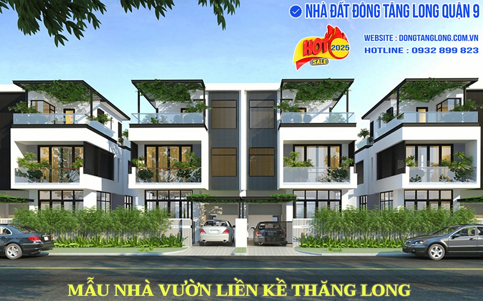 Mẫu nhà vườn liên kế Thăng Long