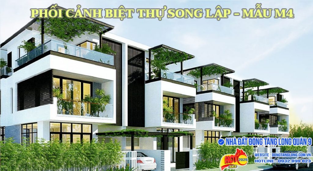 Phối cảnh biệt thự song lập Thủ Thiêm