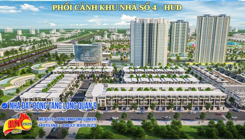 Phối cảnh khu nhà ở thấp tầng số 4 HUD