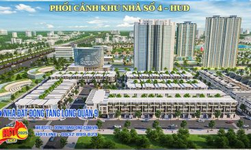 Phối cảnh khu nhà ở thấp tầng số 4 HUD