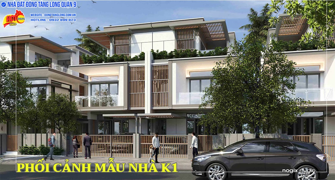 Phối cảnh mẫu nhà vườn K1