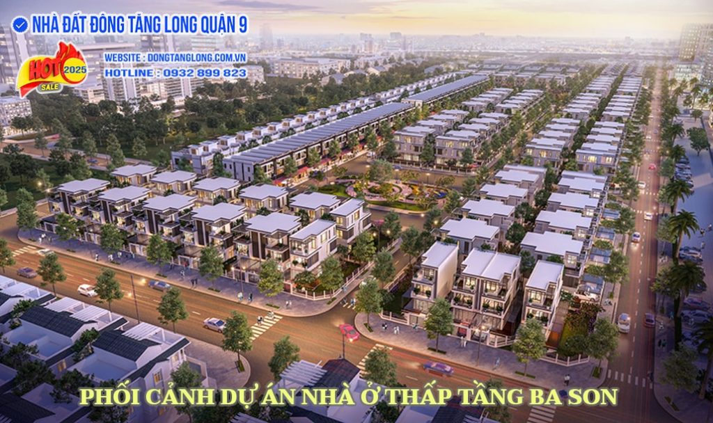 Phối cảnh nhà ở thấp tầng Ba Son