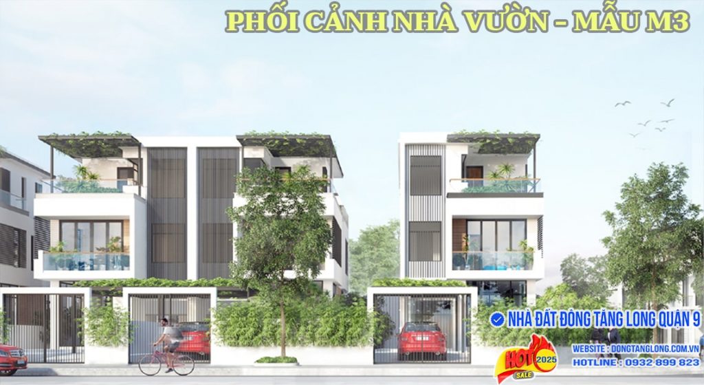Phối cảnh nhà vườn Thủ Thiêm