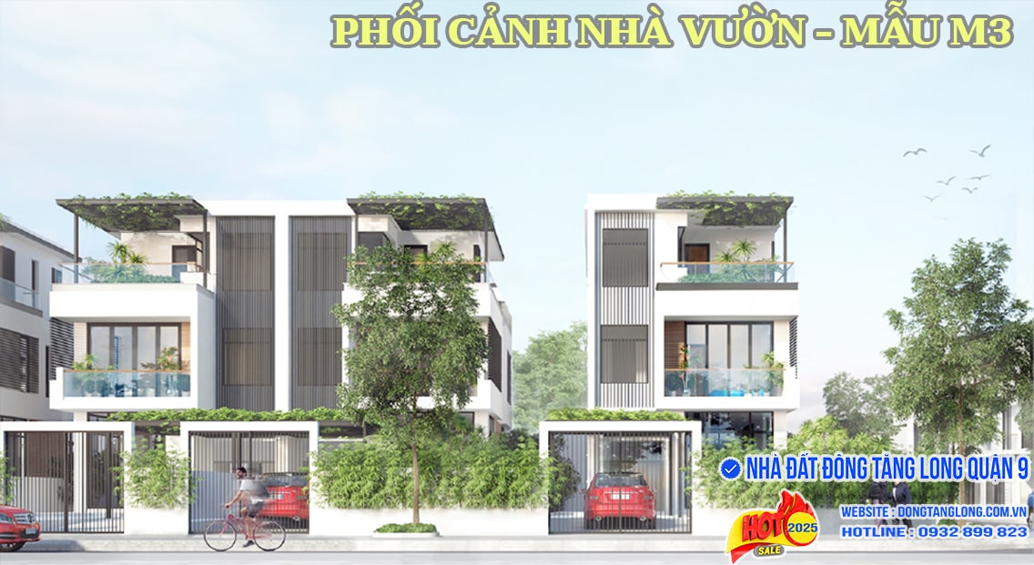 Phối cảnh nhà vườn Thủ Thiêm
