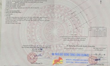 Sổ hồng đất nền biệt thự khu hoán đổi Đông Tăng Long