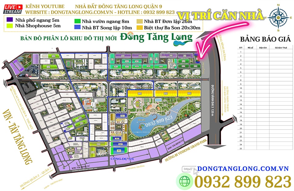 Vị trí căn nhà đường N26 khu nhà ở thấp tầng số 4 HUD