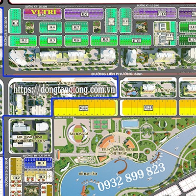 Vị trí nhà phố Ba Son 207 Đường N7 Đông Tăng Long
