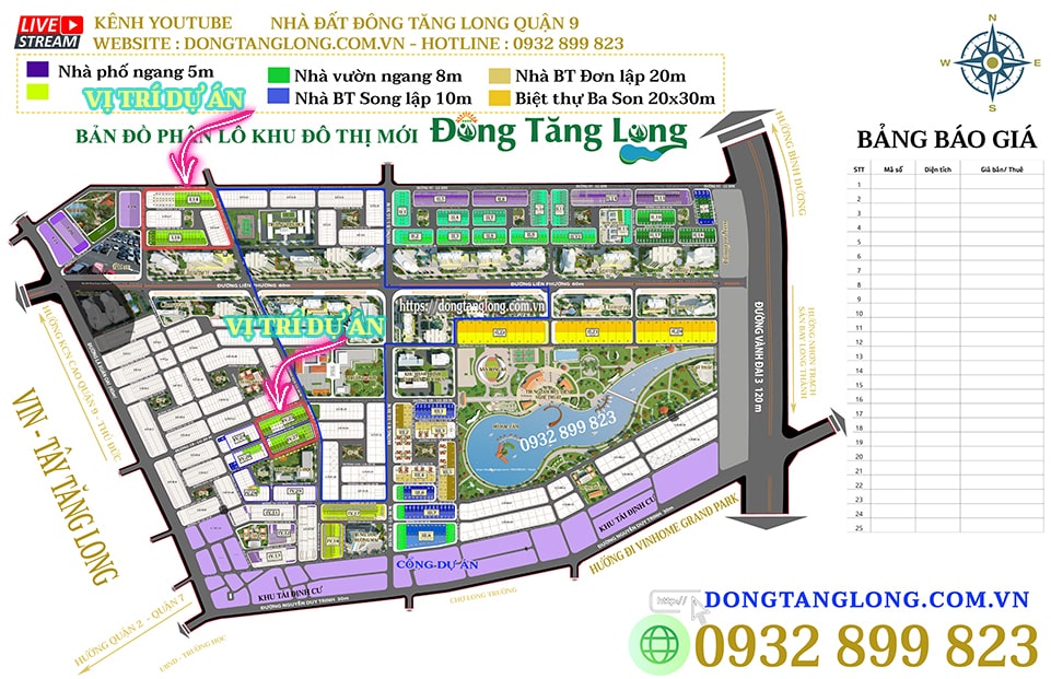 Vị trí triển khai nhà vườn Ba Son